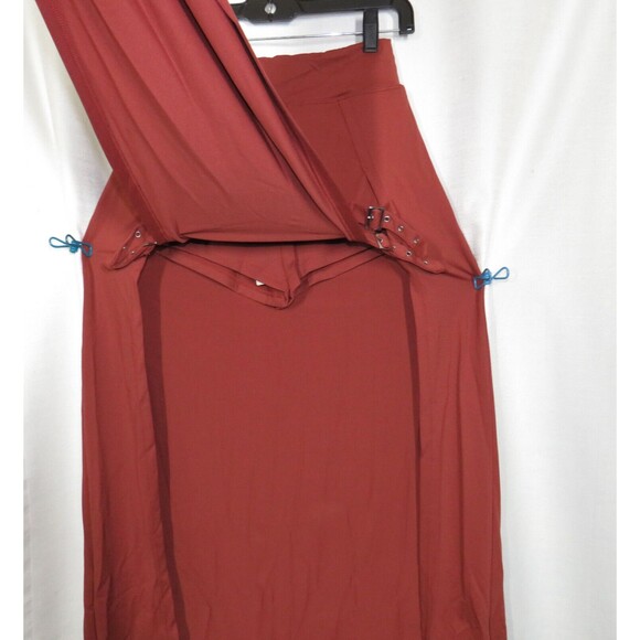 Halara Rust Soft Stretchy Double Buckle Front Split Maxi Skort Skirt XS - Picture 9 of 12